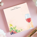 Search for beverages notepads Wine