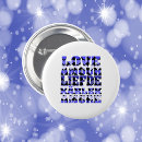 Search for love pattern badges Blue