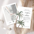 Search for palm tree leaf invitations Watercolor palm trees