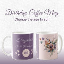 Search for 80 birthday mugs Pink