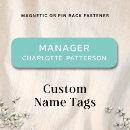 Search for magnetic back name tags Simple
