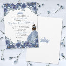 Search for blue dress quinceanera invitations 15th birthday party
