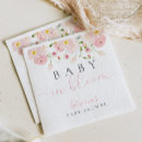 Search for floral baby shower napkins Script