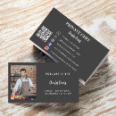 Search for charcoal business cards Qr code