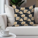 Search for black cream floral cushions Botanical