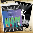 Search for electric guitar birthday invitations Guitarist
