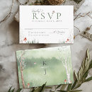 Search for mushrooms rsvp cards Whimsical