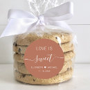 Search for love is sweet wedding stickers Chic