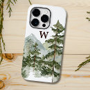 Search for pine trees iphone cases Green