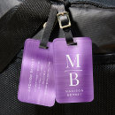 Search for purple luggage tags Feminine