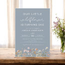 Search for turning one 1st birthday invitations Floral