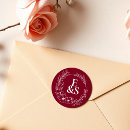 Search for vintage monogram wedding stickers Minimalist