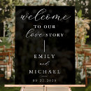 Search for our love story wedding signs Modern