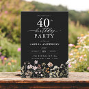 Search for boho 40th birthday invitations Floral