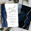 Search for navy blue gold bridal shower invitations Agate
