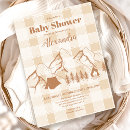 Search for camping baby shower invitations Rustic