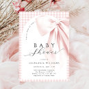 Search for pink gingham baby shower invitations Mother to be