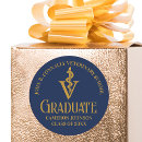 Search for blue and gold graduation stickers College