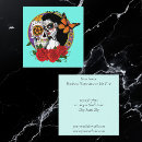 Search for sugar skull business cards Dia de los muertos