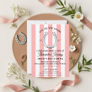 Search for horseshoe bridal shower invitations Horse racing