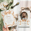 Search for beige baby shower invitations Bow