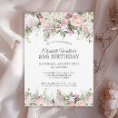 Search for floral 85th birthday invitations Elegant