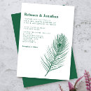 Search for peacock wedding invitations Minimalist