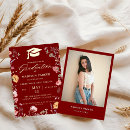 Search for green and orange graduation invitations Botanical floral garden party
