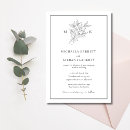 Search for flower monogram invitations Modern