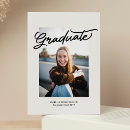 Search for casual graduation invitations Black and white