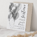 Search for glam sweet 16 invitations Silver