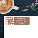 Search for houndstooth return address labels Modern