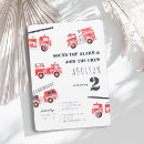 Search for fire station invitations Red