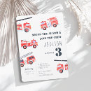 Search for fire station invitations Red