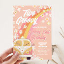 Search for two groovy party invitations Daisy