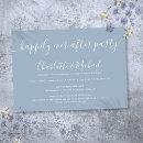 Search for we eloped wedding invitations Dusty blue