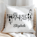 Search for cat face cushions Black and white