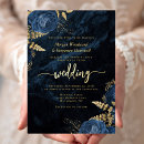 Search for navy blue watercolor wedding invitations Trendy