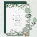 Search for green leaves border wedding invitations Simple