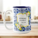 Search for lemon coffee mugs Navy blue