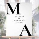 Search for modern wedding signs Simple