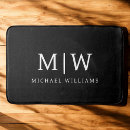 Search for black and white bath mats Initials