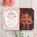 Search for turning five invitations Pink