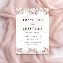 Search for traveling from miss to mrs invitations Floral