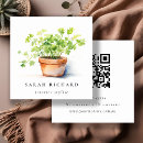 Search for herbs business cards Watercolor