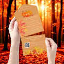 Search for pumpkin wedding invitations Qr code