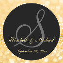 Search for black gold save the date stickers Elegant