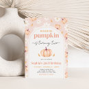 Search for our little pumpkin birthday invitations Fall