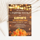 Search for pumpkin patch party invitations Rustic