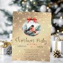 Search for cardinal christmas invitations Gold